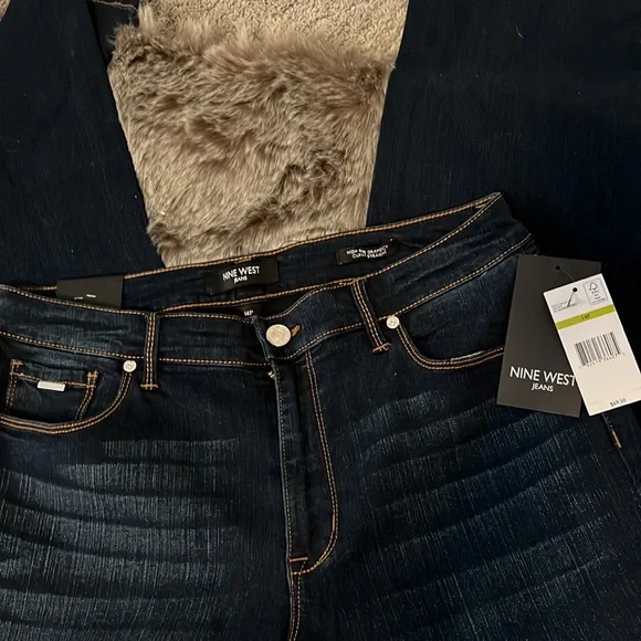 NWT | Nine West | high-rise gramercy curvy straight | 14P - Picture 3 of 5